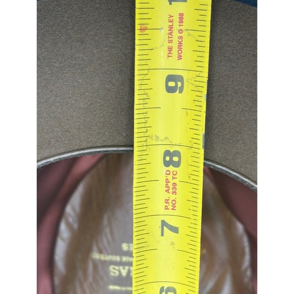 Borsalino A Carras Atenes Fur Felt Wool Fedora Hat Brown Ribbon Detail Mens 5.5 - Picture 10 of 12